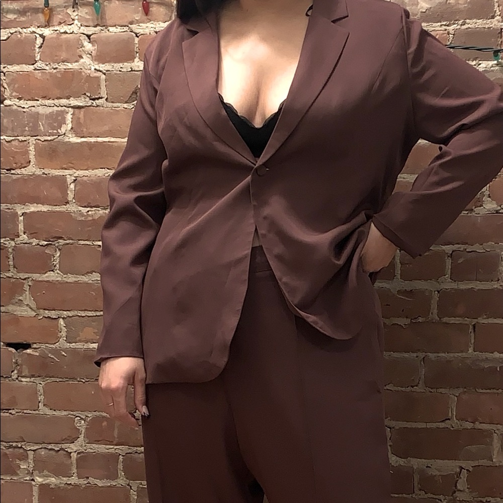 Missguided Plus Co ord Skinny Blazer+Trousers